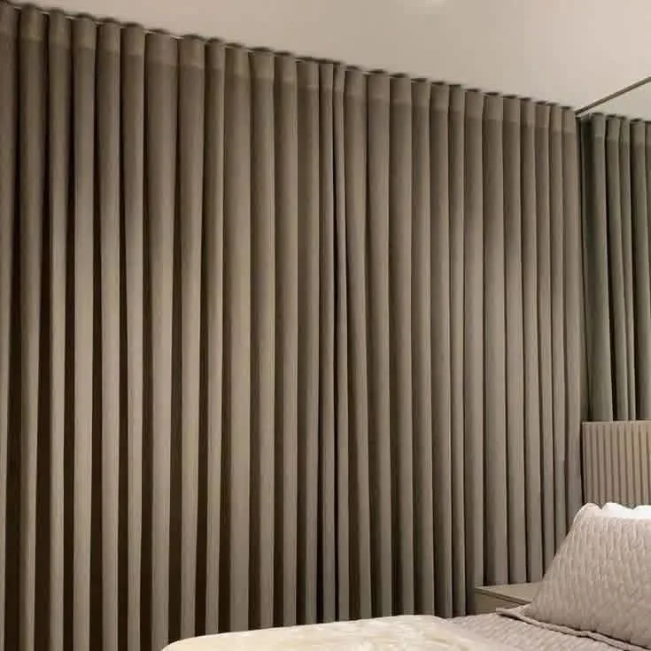 Blackout curtains in a Dubai bedroom by Time Furniture