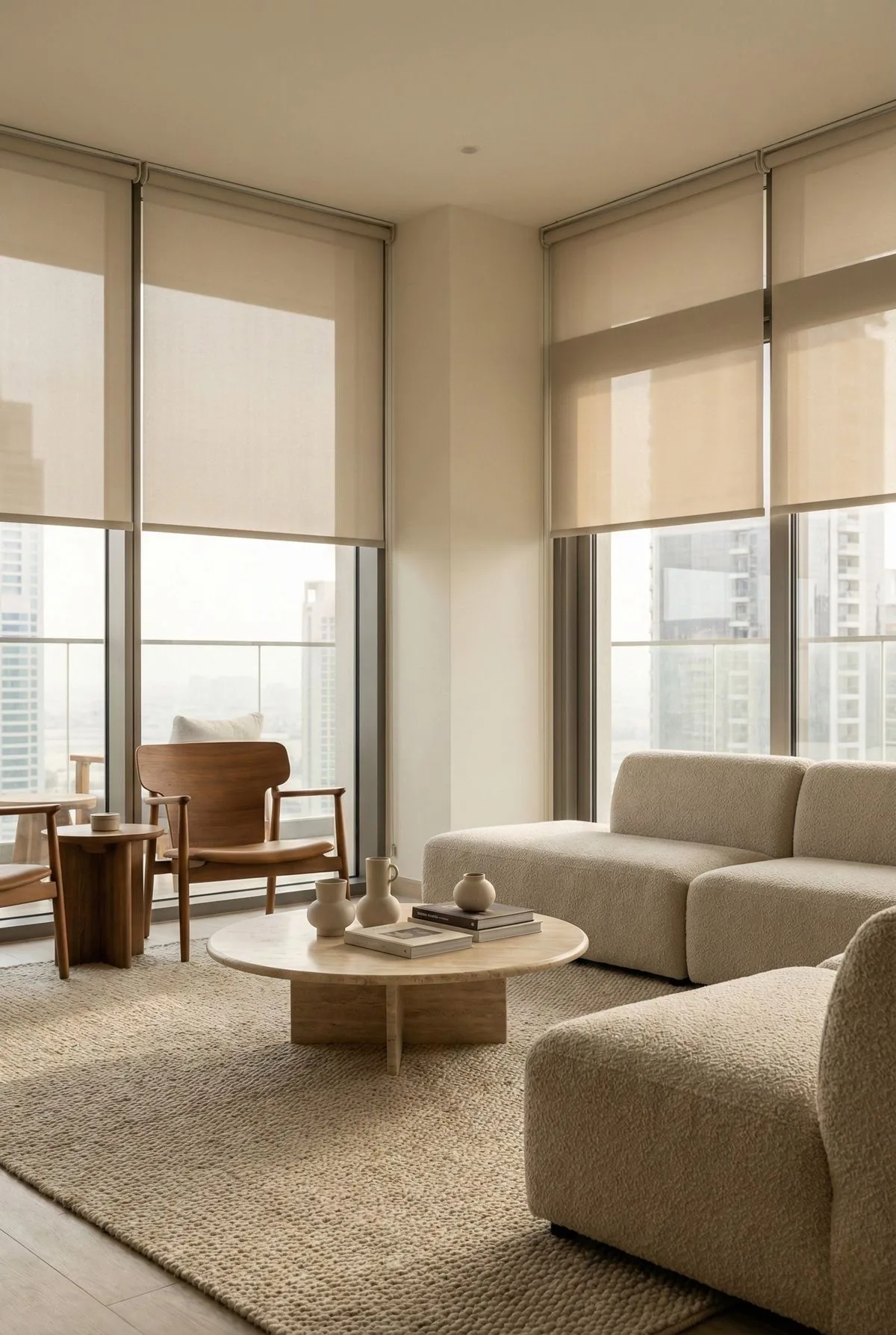 Roller blinds for Dubai apartments by Time Furniture